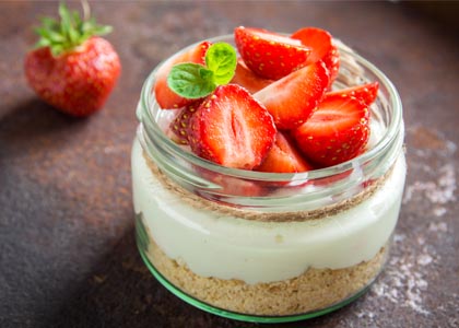 Rezept für Erdbeer-Butterkeks-Dessert Zutaten im Bonus Markt